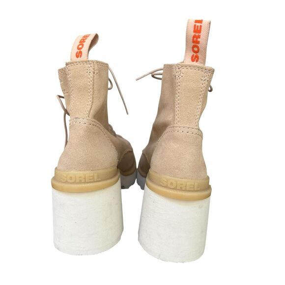 Sorel Hi-Line Chelsea Leather Boot in ceramic chalk size 8.5 - Picture 4 of 9